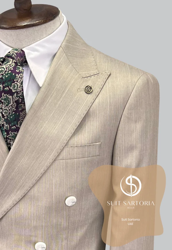 Suit Sartoria Beige Double Breased Suit