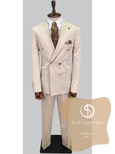 suit sartoria uae beige double breasted suit 0idGRP