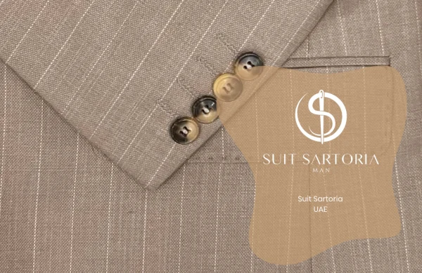 Suit Sartoria Beige Double Breasted Suit