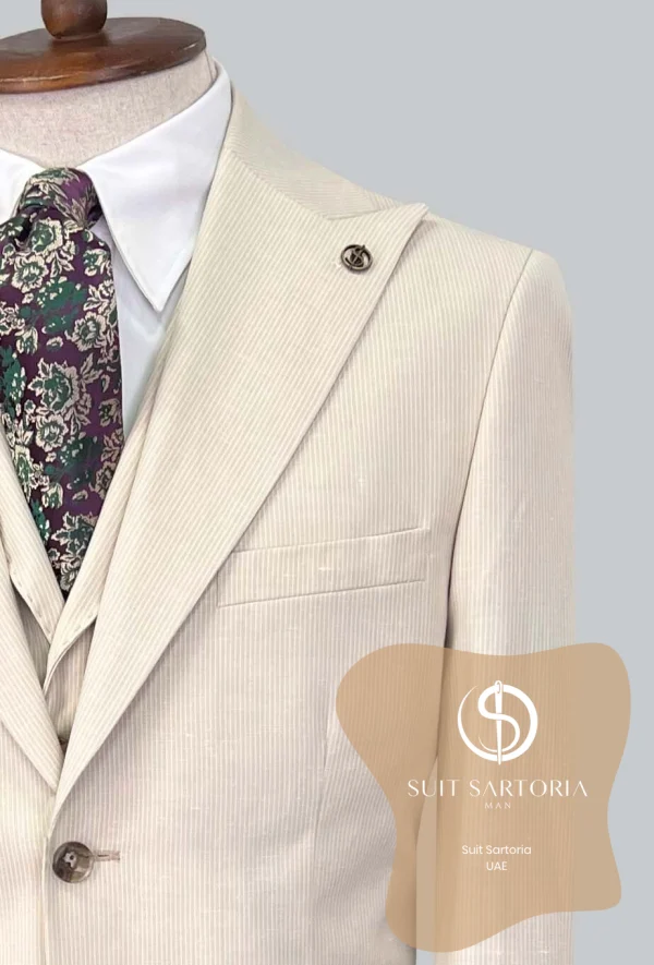 Suit Sartoria Beige Linen Suit