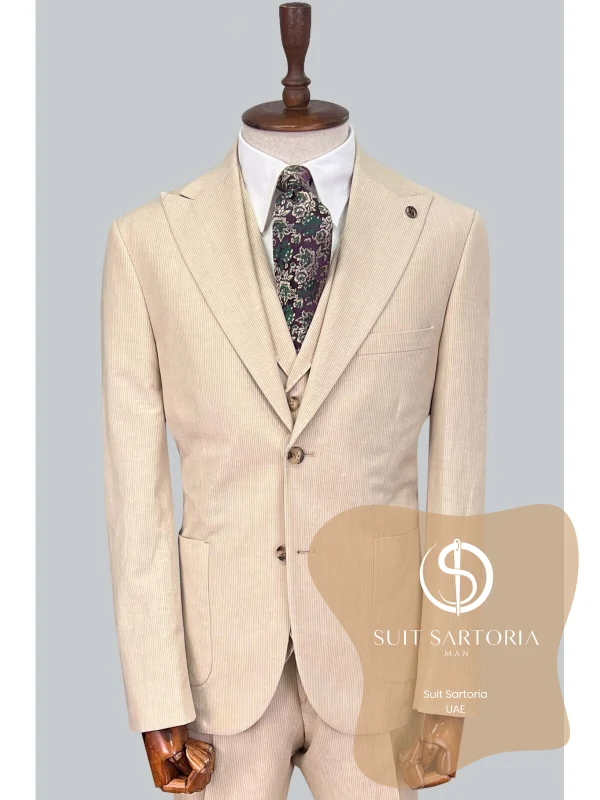 Suit Sartoria Beige Linen Suit