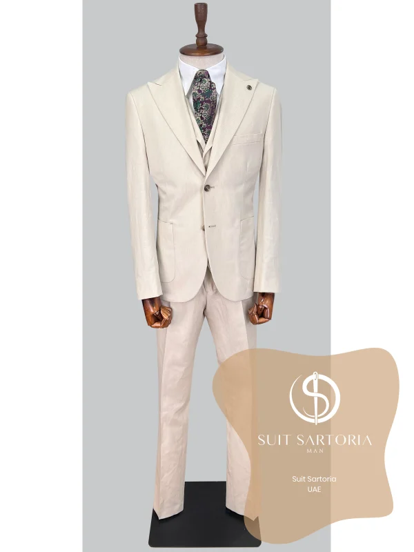 Suit Sartoria Beige Linen Suit