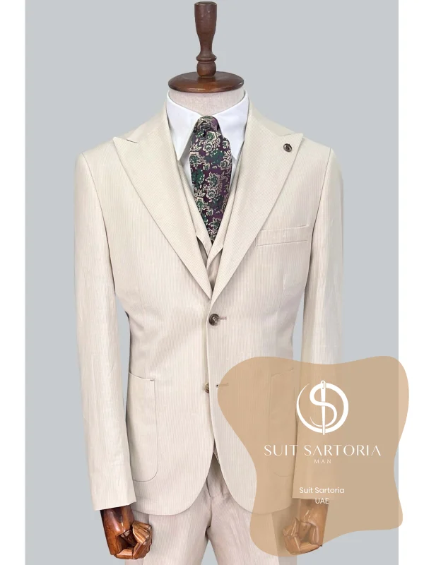 Suit Sartoria Beige Linen Suit