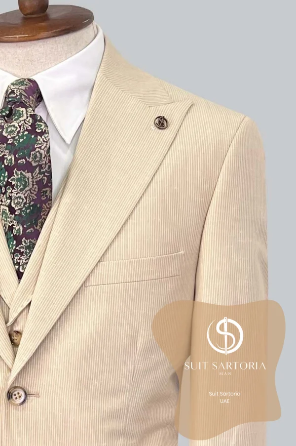 Suit Sartoria Beige Linen Suit