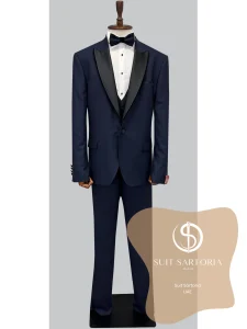 suit sartoria uae big sizes removable lapel black tuxedo EiVi1O