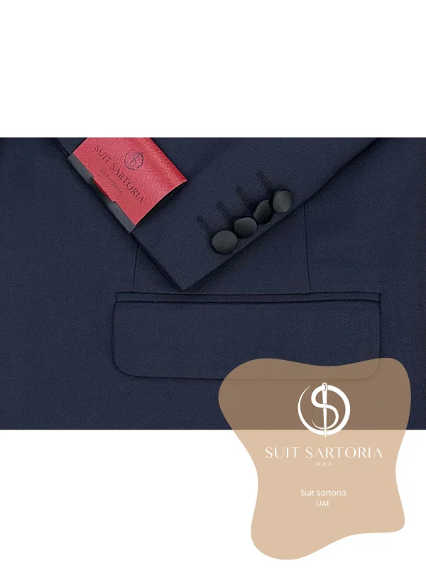 Suit Sartoria Big Sizes Removable Lapel Black Tuxedo