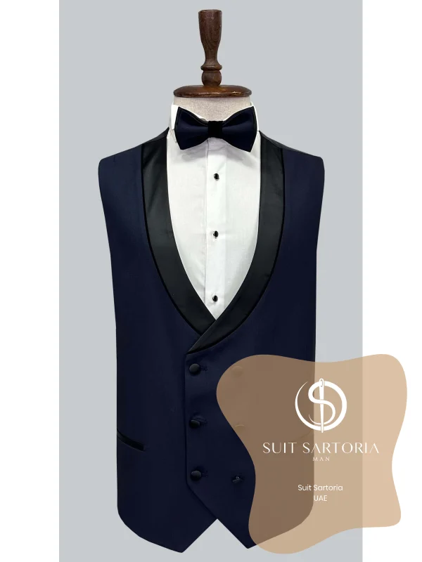 Suit Sartoria Big Sizes Removable Lapel Black Tuxedo