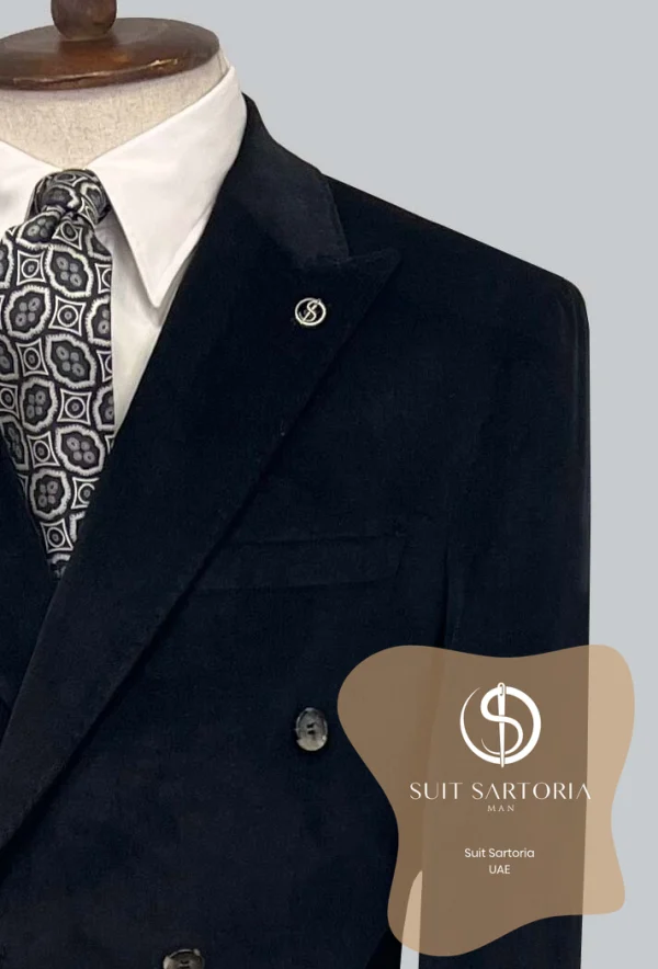 Suit Sartoria Black Double Breasted Suit