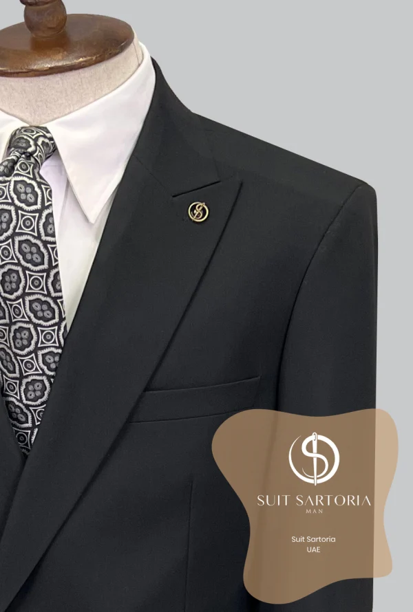 Suit Sartoria Black Double Breasted Suit