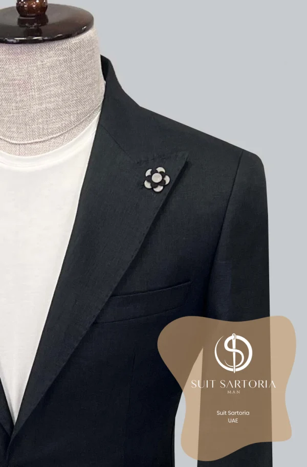 Suit Sartoria Black Linen Suit