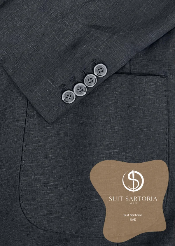 Suit Sartoria Black Linen Suit