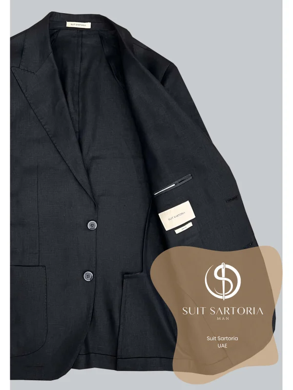 Suit Sartoria Black Linen Suit