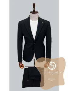 suit sartoria uae black performance suit GPJidi