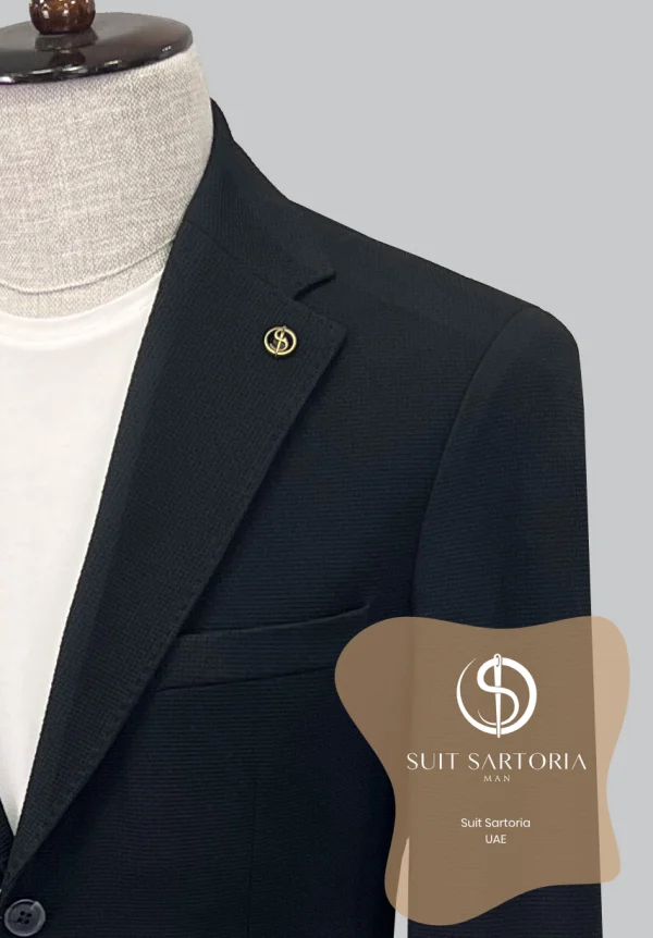 Suit Sartoria Black Polyamid Sport Suit