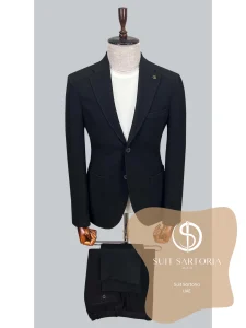 suit sartoria uae black polyamid sport suit J93wSi