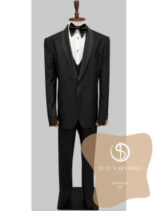 suit sartoria uae black removable lapel big sizes tuxedo 3TeGDa