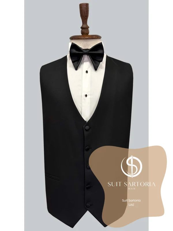 Suit Sartoria Black Removable Lapel Big Sizes Tuxedo