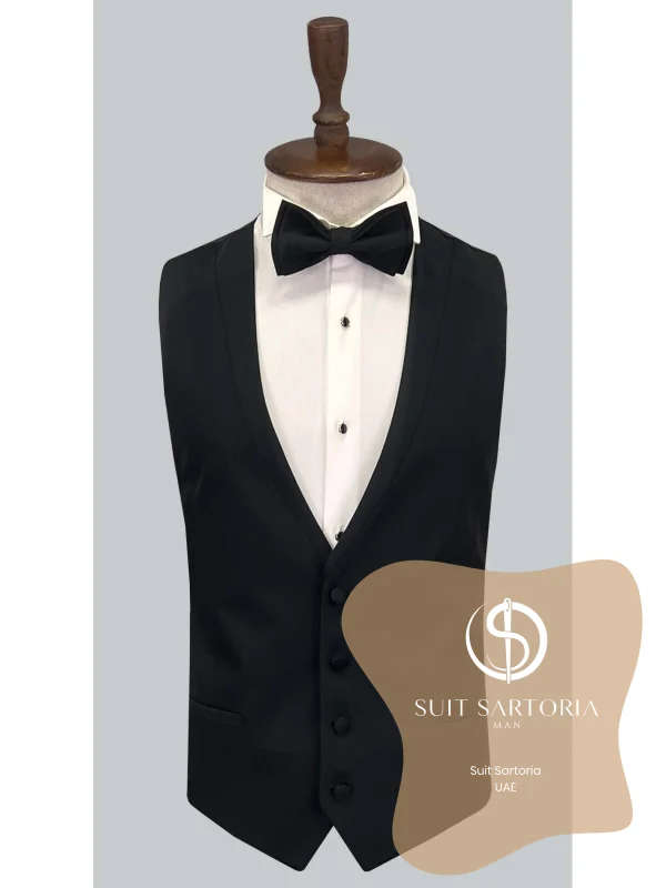 Suit Sartoria Black Removable Lapel Tuxedo