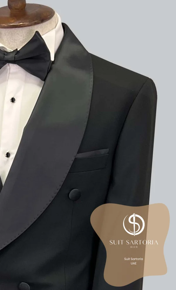 Suit Sartoria Black Shawl Lapel Tuxedo