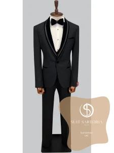 suit sartoria uae black shawl lapel tuxedo Wx1Tbe