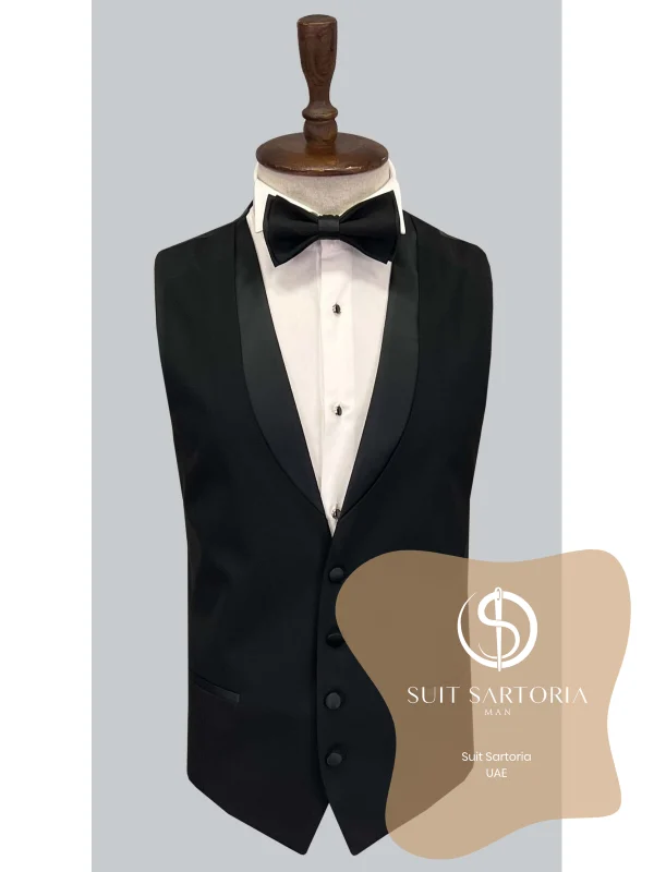 Suit Sartoria Black Shawl Lapel Tuxedo