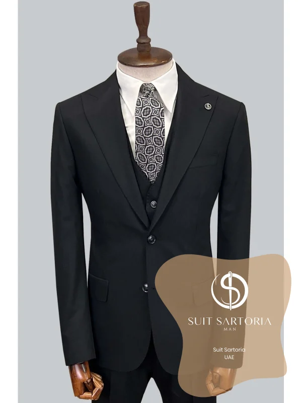 Suit Sartoria Black Suit