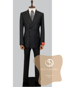 suit sartoria uae black suit 2VR81p