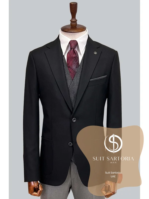 Suit Sartoria Black Suit