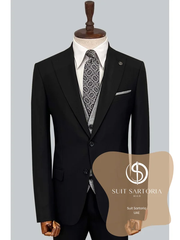 Suit Sartoria Black Suit