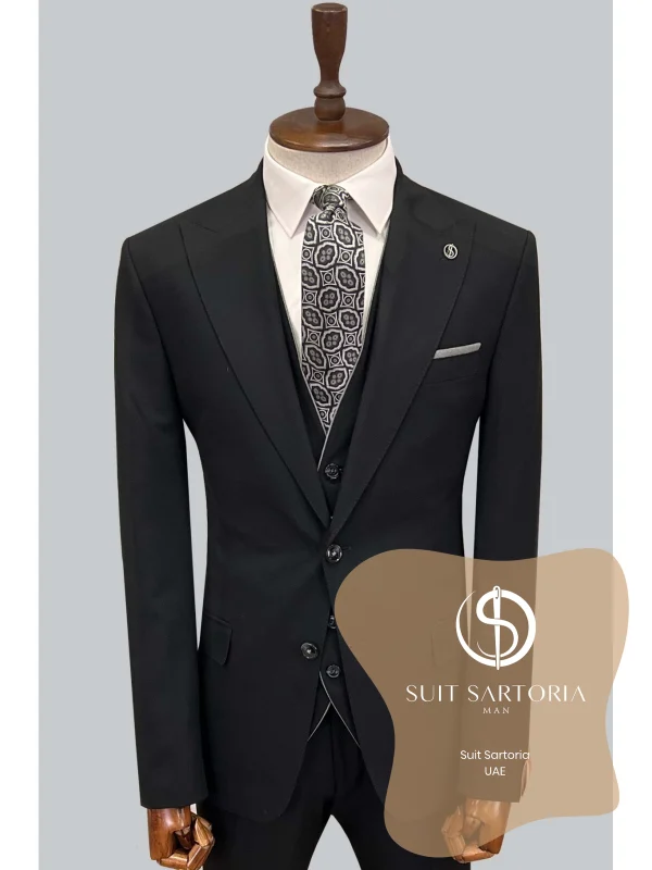 Suit Sartoria Black Suit