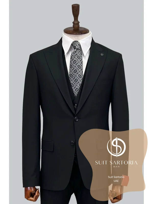 Suit Sartoria Black Suit