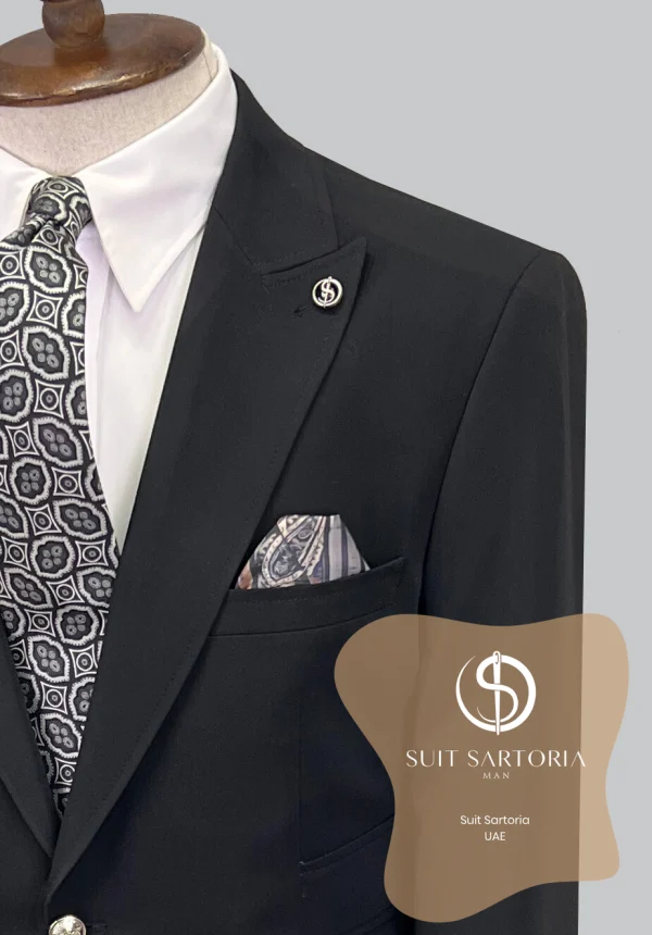 Suit Sartoria Black Suit