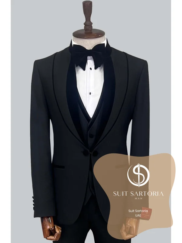 Suit Sartoria Black Tuxedo