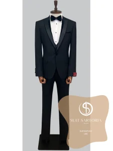 suit sartoria uae black tuxedo DKwtpH