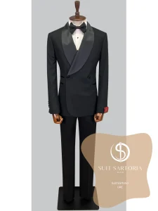 suit sartoria uae black tuxedo MKe9UZ