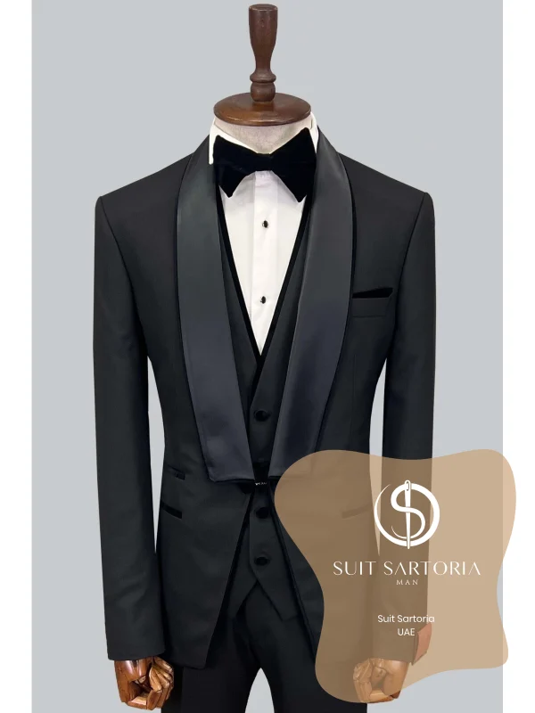 Suit Sartoria Black Tuxedo