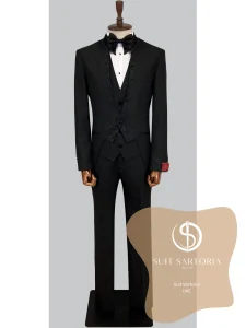 suit sartoria uae black tuxedo kK0YA5