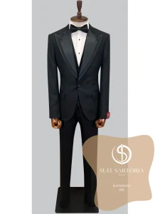 suit sartoria uae black tuxedo pA0WTG