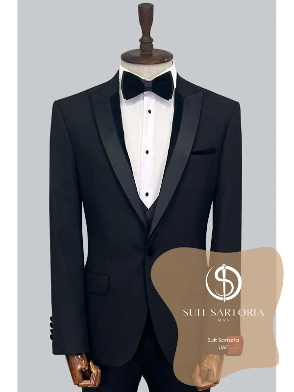 Suit Sartoria Black Tuxedo