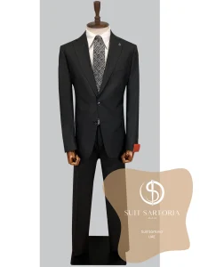 suit sartoria uae black wool suit 3STmSx