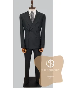 suit sartoria uae black wool suit 9M26xn