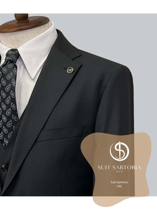 Suit Sartoria Black Wool Suit