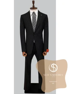 suit sartoria uae black wool suit Bo9uJ8