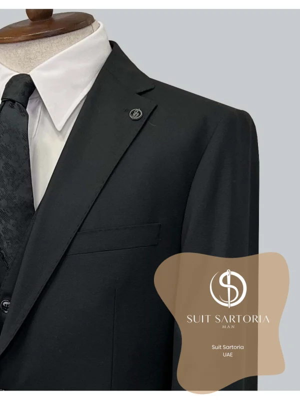 Suit Sartoria Black Wool Suit