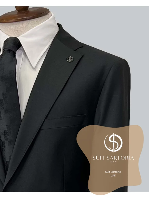 Suit Sartoria Black Wool Suit