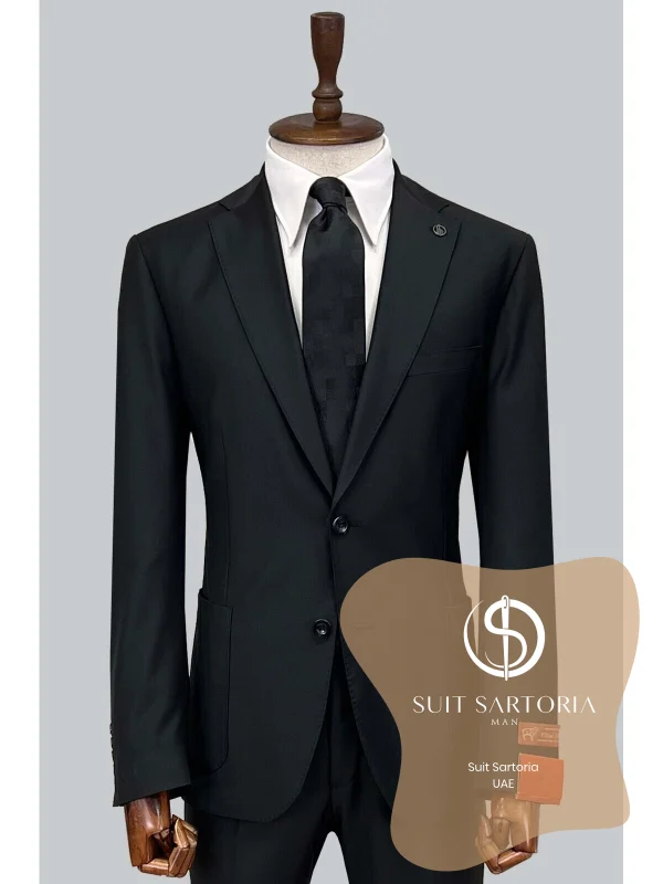 Suit Sartoria Black Wool Suit