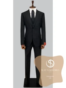 suit sartoria uae black wool suit VLapNz