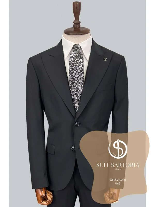 Suit Sartoria Black Wool Suit