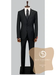 suit sartoria uae black wool suit bnr5GQ