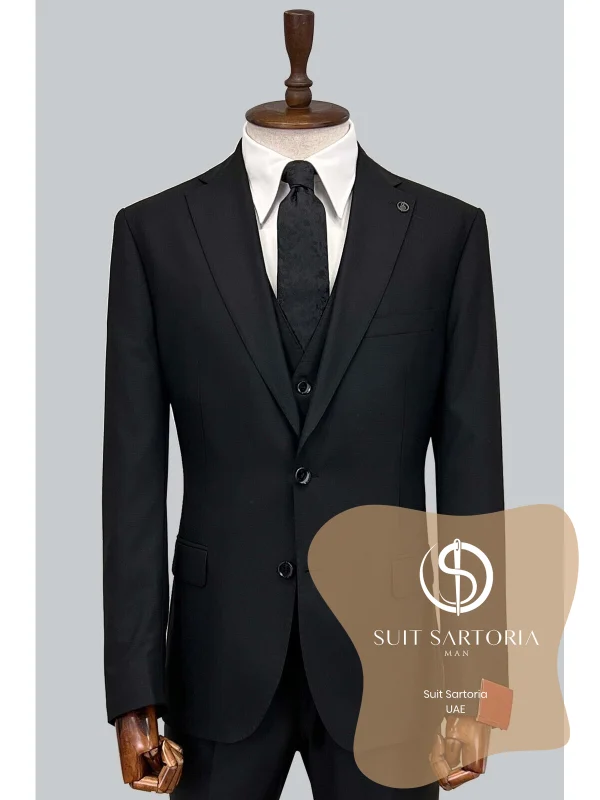 Suit Sartoria Black Wool Suit